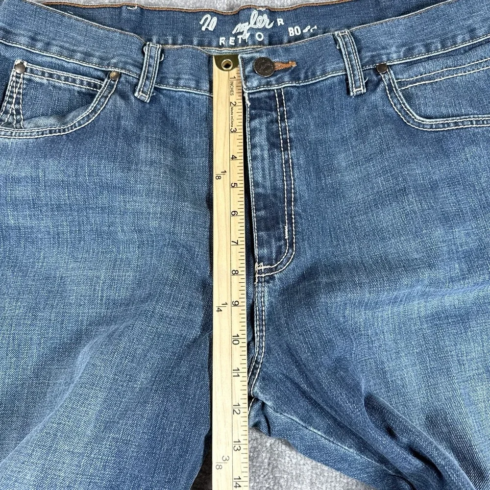 Wrangler Retro Jeans Men's 38x32 Blue‎ Denim Boot Cut Western Cowboy